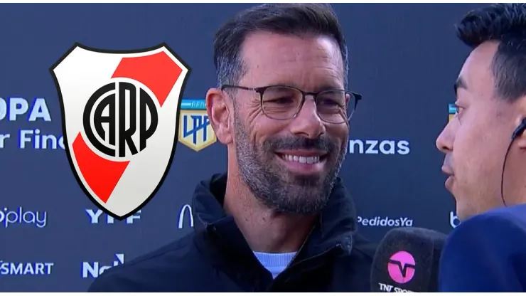 Van Nistelrooy visitó el River Camp tras presenciar el triunfo ante Boca