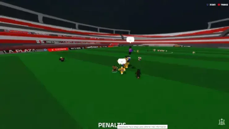 Recorte de la clasificación de Boca ante River en la Copa Roblox.