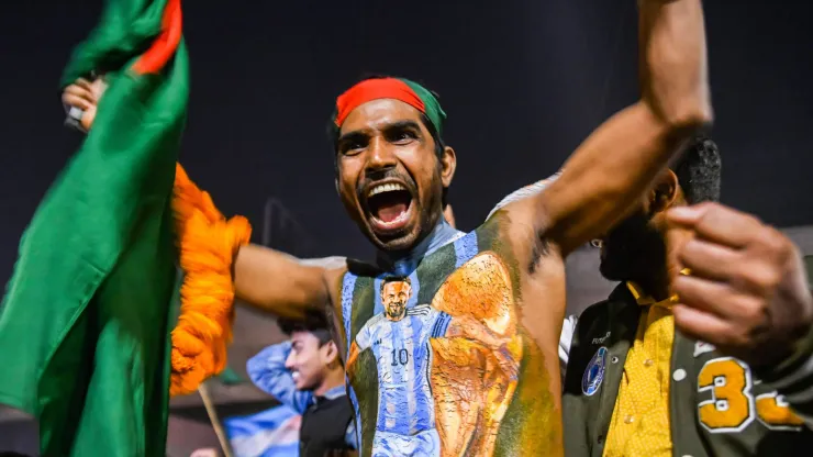 Hincha de Argentina en Bangladesh
