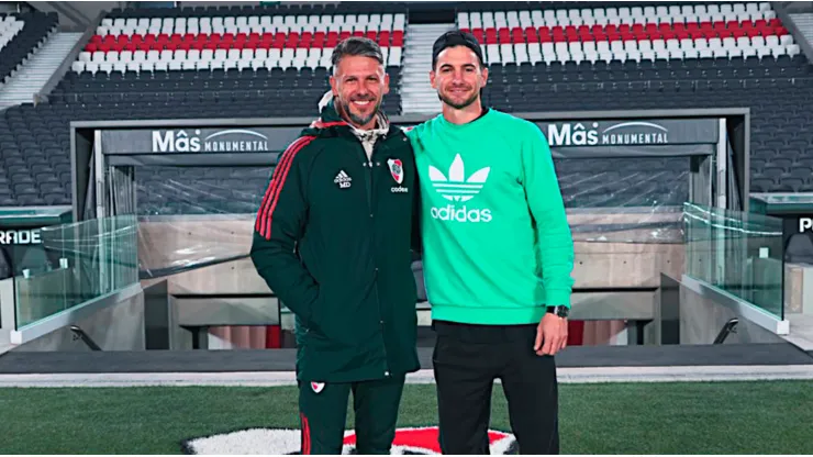 Lucas Alario tuvo un encuentro reciente con Martín Demichelis en el Monumental.
