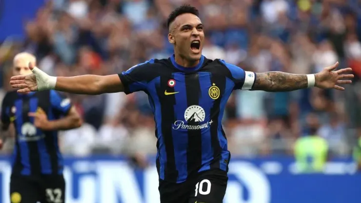 En Italia resaltan que Lautaro Martínez está cerca de superar a Christian Vieri y a Mauro Icardi en cantidad de goles en el Inter de Milán. Getty Images.
