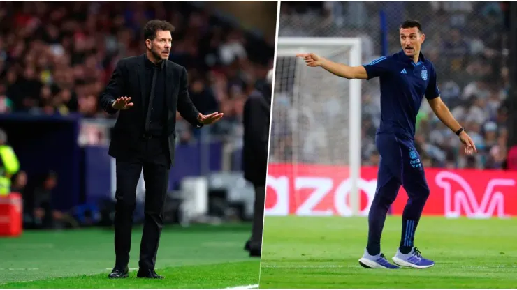 Diego Simeone dijo que para la Argentina de Lionel Scaloni puede ser peligroso el mal momento de Brasil. Getty Images.
