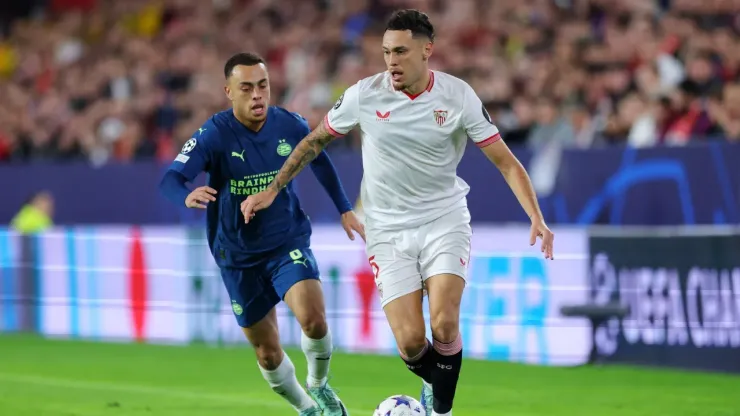 Ocampos, responsable de la derrota de Sevilla.
