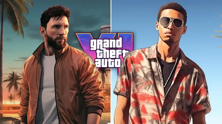 Así serían Messi, Ronaldo, Neymar y más en el GTA VI