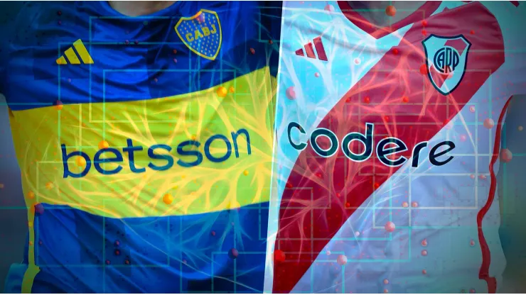 La inteligencia artificial fusionó a River con Boca en una camiseta.
