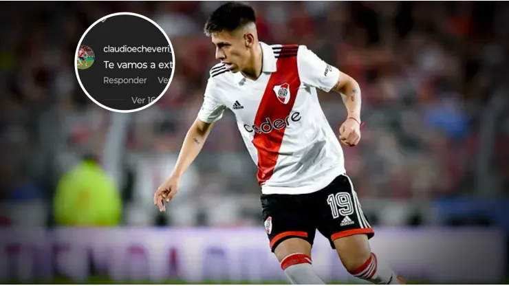 El volante juvenil le dejó un mensaje al defensor que abandonó River.
