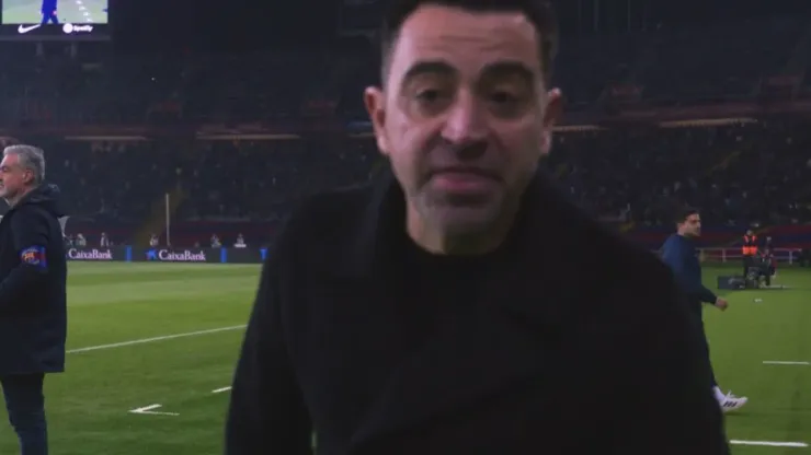 Xavi y su exabrupto frente a la cámara.
