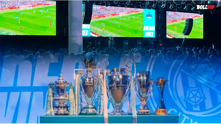 Pantalla grande, sorteos y una leyenda: terminó el Trophy Tour del Manchester City en Buenos Aires