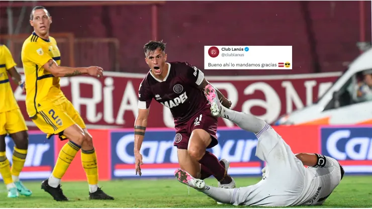 Lotti marcó el segundo del Granate ante Boca.
