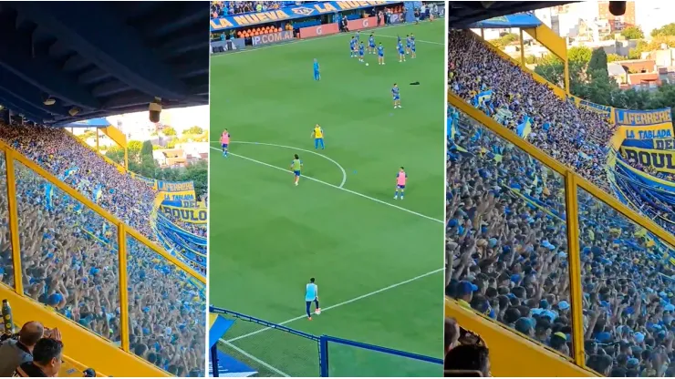 Los hinchas de Boca le cantaron al uruguayo.
