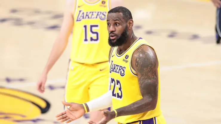 LeBron James, estrella de los Lakers.
