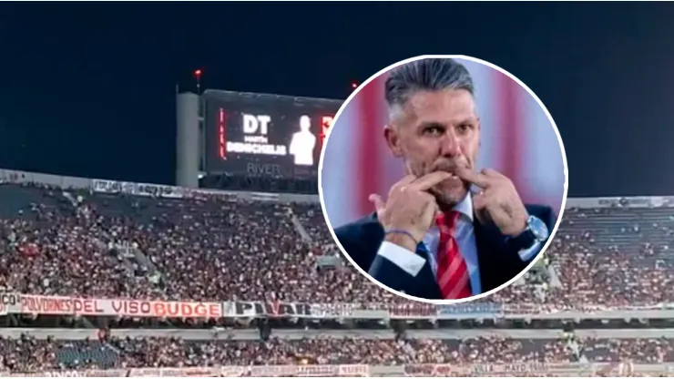 Así recibieron a Demichelis en el Monumental.
