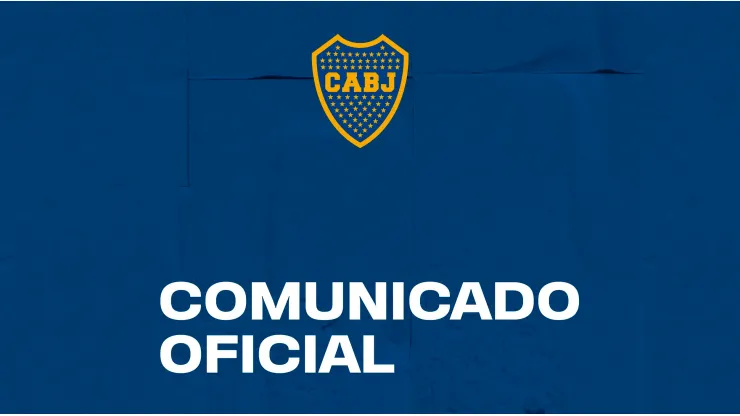 Comunicado oficial de Boca.
