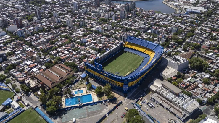 Vista aérea de Estadio Alberto J. Armando.
