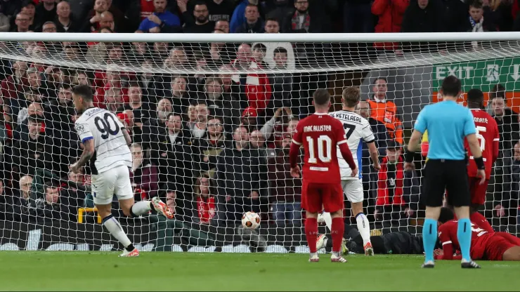 Atalanta bailó al Liverpool de Alexis Mac Allister y lo dejó al borde de la eliminación en la Europa League