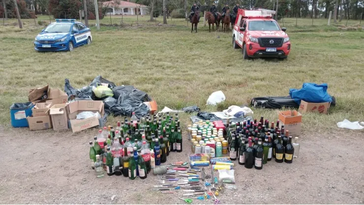 Lo que secuestró la Policía previo al Superclásico.
