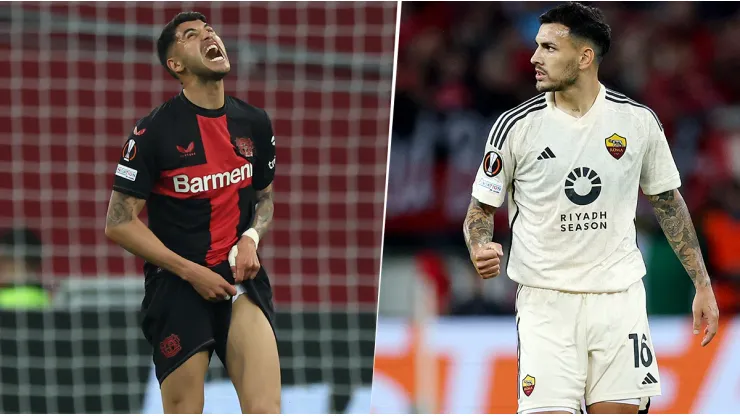 El gesto entre Leandro Paredes y Exequiel Palacios tras la discusión en pleno Roma - Leverkusen