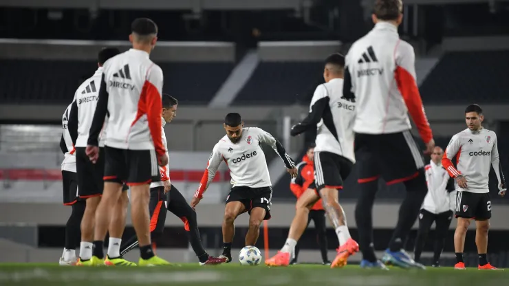 Último entrenamiento en el Monumental.
