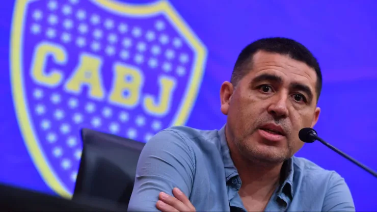 Riquelme, el presidente de Boca.
