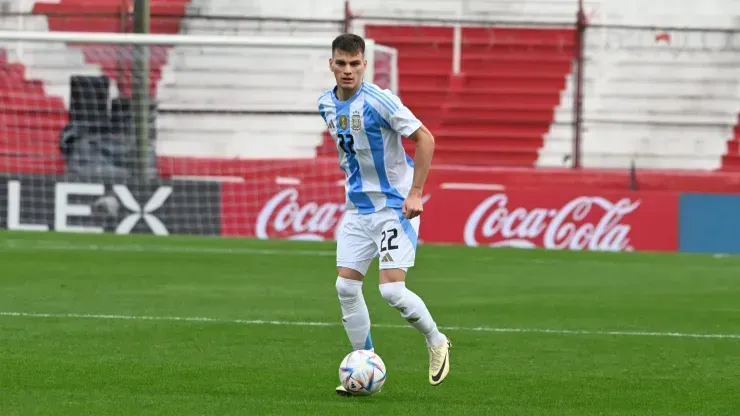 Zenón la rompió con la Sub 23. (Foto: Prensa AFA).