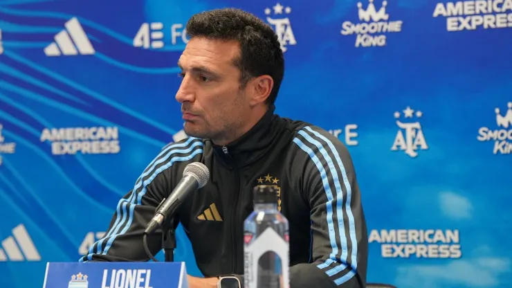 Scaloni habló en conferencia de prensa.
