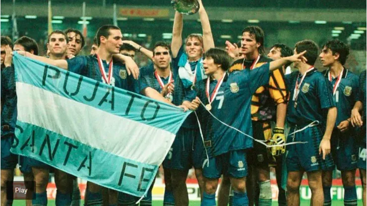 La Selección Argentina que ganó el Mundial Sub-20 de 1997.
