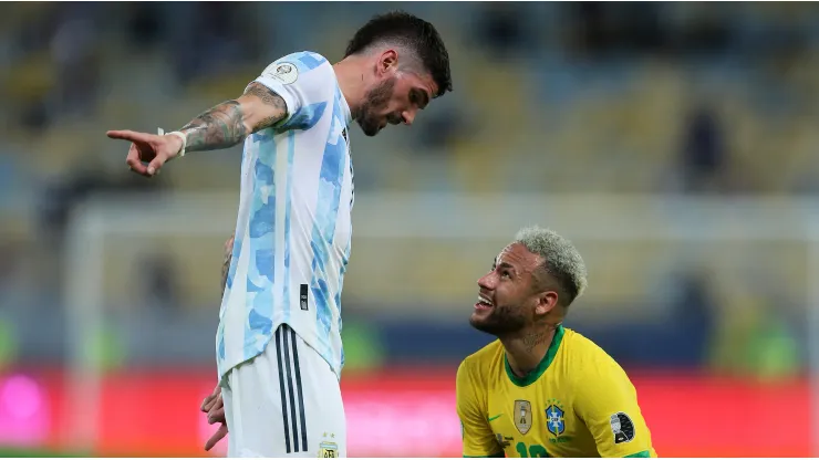 No se sabía: la confesión que le hizo Rodrigo de Paul a Neymar en plena final de la Copa América 2021