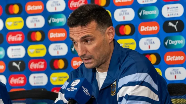 Lionel Scaloni habló en conferencia de prensa.
