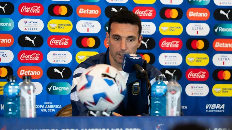 Lionel Scaloni habló en conferencia de prensa.
