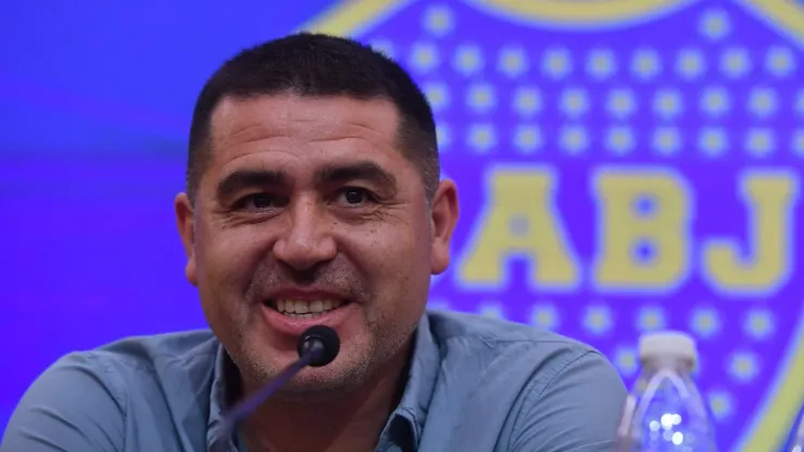 Riquelme, presidente de Boca.
