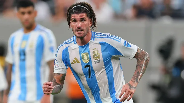 Rodrigo De Paul y un cambio de look previo a la final de la Copa América.
