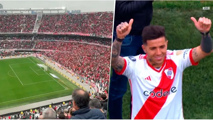 El canto discriminatorio que sonó en el homenaje de River a Enzo.
