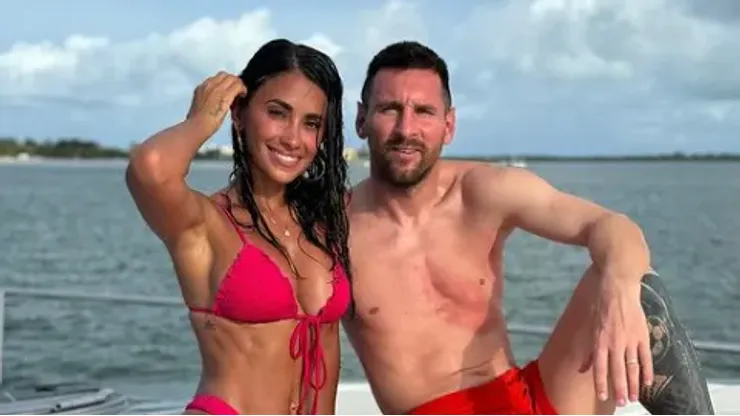 Messi y Antonela aprovechan el tiempo libre.
