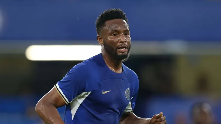 John Obi Mikel, durante un partido de Leyendas con Chelsea en 2023.
