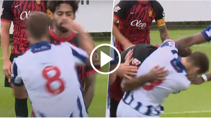 Pelea en el amistoso entre West Bromwich y Mallorca
