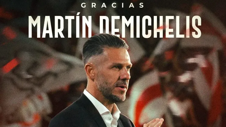 Demichelis dejará de ser el entrenador de River.
