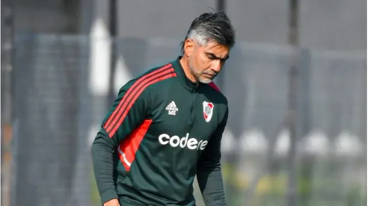 Marcelo Escudero, DT de la Reserva de River.
