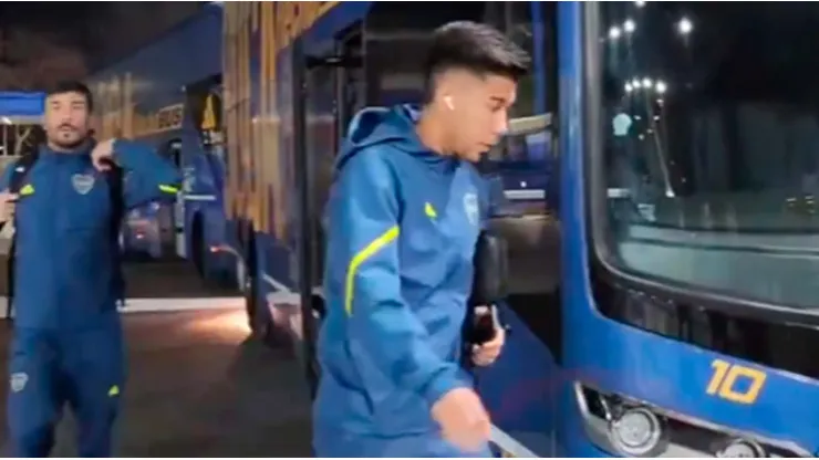 Así recibieron a Pol Fernández antes del Boca vs. Banfield.
