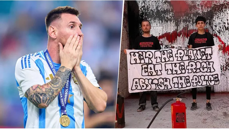 Uno de los activistas explicó por qué vandalizó la casa de Lionel Messi: "Hay varias razones"