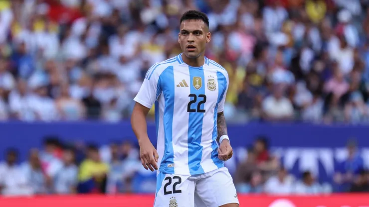 Lautaro Martínez en la Selección Argentina.
