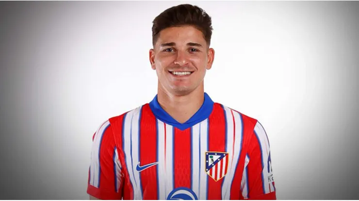 Julián Álvarez fue presentado en Atlético de Madrid.
