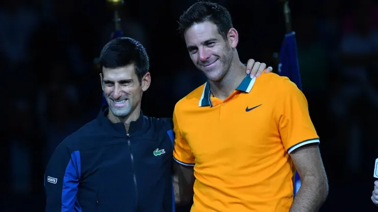 Novak Djokovic y Juan Martín Del Potro, en la final del US Open 2018.
