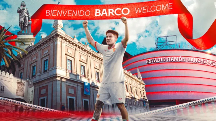 Valentín Barco, nuevo jugador del Sevilla (Oficial Sevilla FC).
