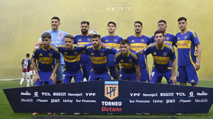 El equipo de Boca que se enfrentó con San Lorenzo.
