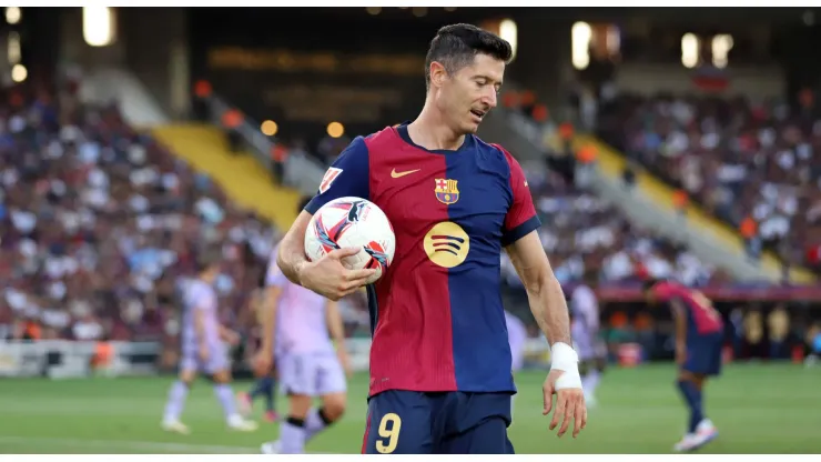 Robert Lewandowski, estrella del Barcelona.
