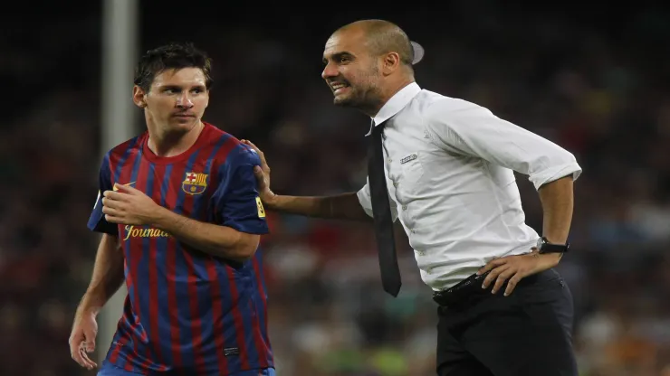 Lionel Messi y Pep Guardiola, fueron parte del mejor Barcelona de la historia.
