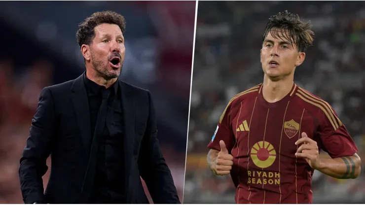 Simeone le bajó el pulgar en el Atlético de Madrid de Julián Alvarez y será compañero de Dybala en la Roma