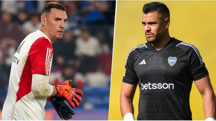 Franco Armani y Sergio Romero, los arqueros de River y Boca.
