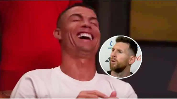 Cristiano imitó a Messi.
