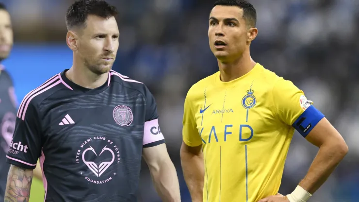 Messi en Estados Unidos y Cristiano en Arabia Saudita.
